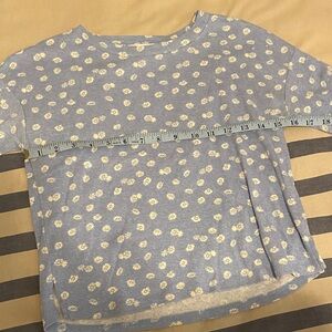 Pink Rose Daisy Floral Top Sz S BOGO